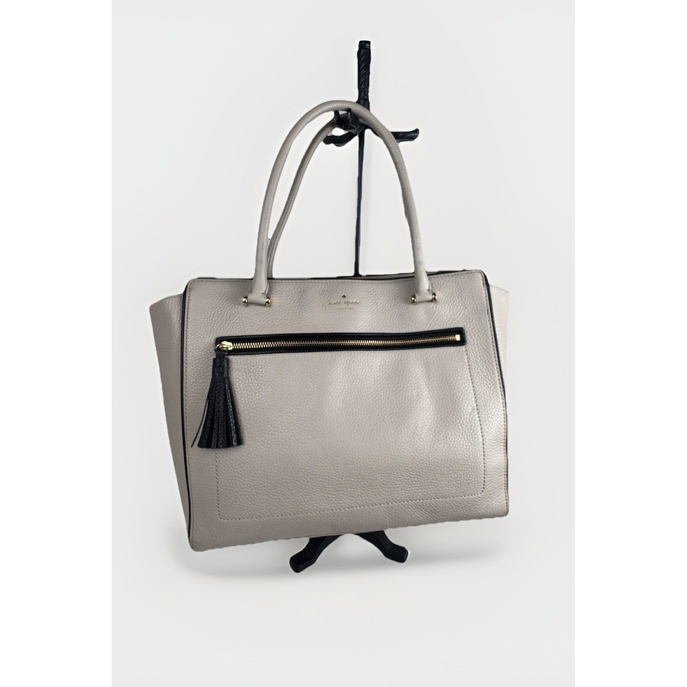 Kate Spade Leather Tan Beige Double Strap Chester‎ Street Allyn Satchel Handbag
